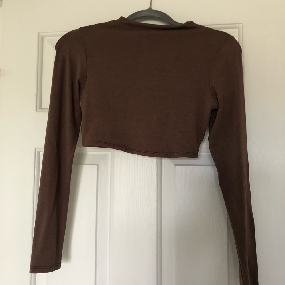 Brown Naked Wardrobe Crop top